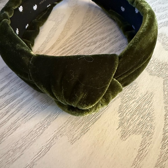 Green Velvet Headband lele Sadoughi - Picture 3 of 5